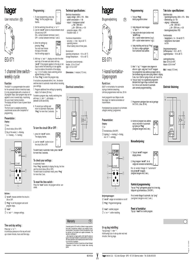 EG071_dk.pdf Switch Electrical Components Free 30day Trial Scribd