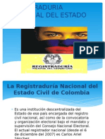 Exposicion de Registraduria Nacional Del Estado Civil