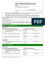 20121212 Checklist for Diagnostic Accuracy-studies