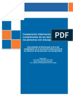 Cooperación Internacional para El Cumplimiento de Los Derechos de Las Personas Con Discapacidad.