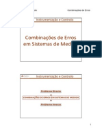 Acetatos Combinações de Erros em Sistemas de Medida