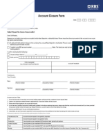 Account Closure Request Form