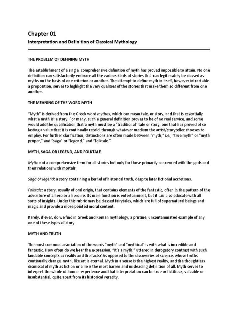 Classical Mythology Notes Chapter 1 2 Pdf Troy Mycenaean Greece