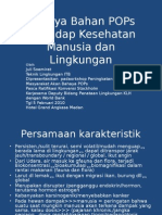 Bahaya Bahan POPs Terhadap Kesehatan Manusia Dan Lingkungan