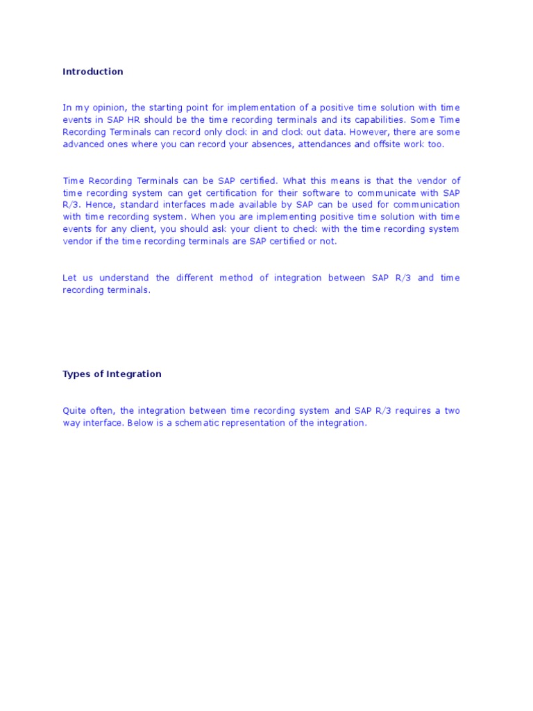Introduction SAP Time EventsSAP Load PDF Sap Se Computer File