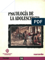 Psicologia de La Adolescencia - Aguirre Baztan, Angel(Editor)