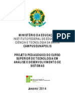 Plano de Curso Superior em Análise e Desenvolvimento de Sistemas PDF