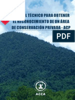 Manual técnico para obtener el reconocimiento de un Área de Conservación Privada - ACP