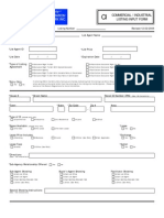 Denotes Required Fields : Commercial / Industrial Listing Input Form