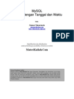 MySQL Tanggal Waktu