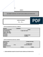 Documento Individual de Adaptacion Curricular Significativa