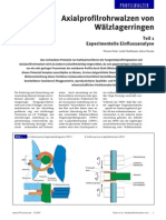 AxialprofilrohrwalzenWälzlagerringen-Teil1-ExperimentelleEinflussanalyse