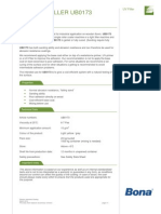 Uv Light Filler Ub0173: Technical Data Sheet