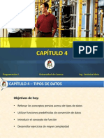 Capitulo 4 Tipos de Datos