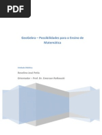 Geogebra- possibilidade para o ensino da matemática