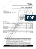 0.5W AF Power Amplifier: Package Dimensions Features