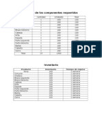 Calculo de Los Componentes Requeridos