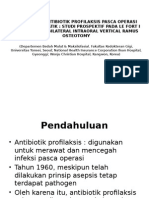 Efektifitas Antibiotik Profilaksis Pasca Operasi Bedah Ortognatik