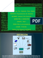 Macroprocesadores y su funcionamiento