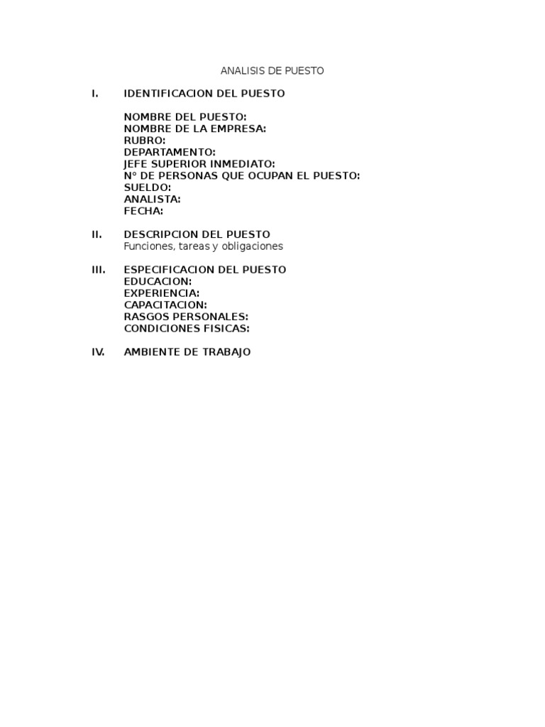 Analisis De Puesto De Un Contador PDF