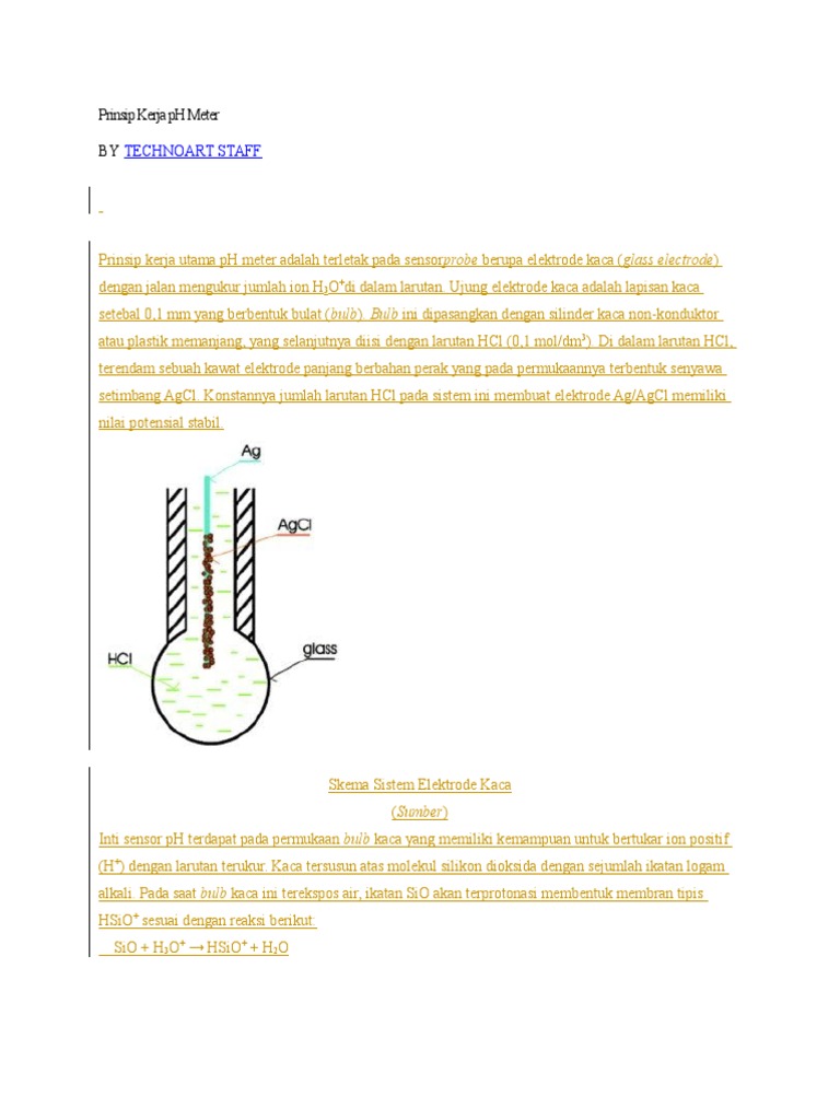 Prinsip Kerja PH Meter PDF