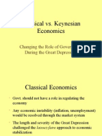 Classical vs Keynesian Economics: The Changing Role of Government During the Great Depression