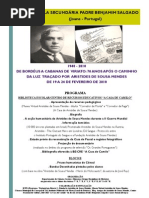1940 - 2010 De Bordéus a Cabanas de Viriato 70 anos após o caminho da Luz traçado por Aristides de Sousa Mendes ESPBS CARTAZ