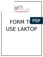 Form To Use Laktop