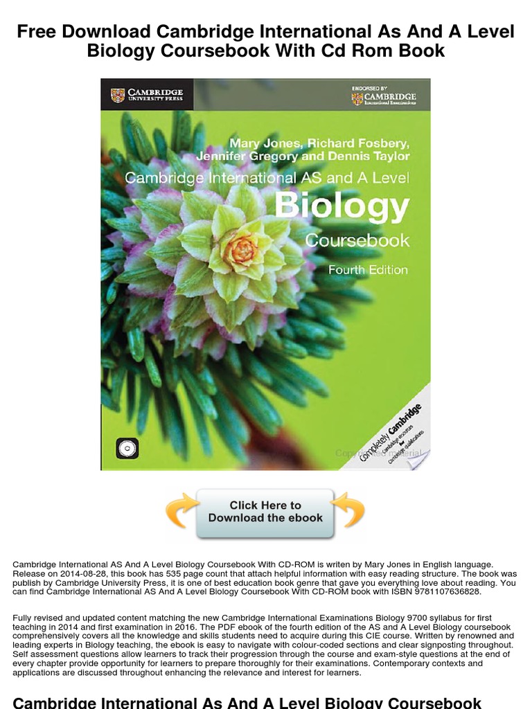 Free Download Cambridge International As and A Level Biology