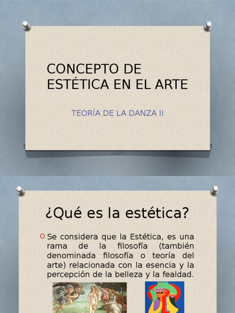 Concepto de Estética en El Arte. | PDF | Estética | Belleza