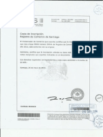 Inscripcion Registro de Comercio Santiago