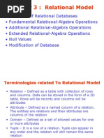 Chapter 3 - Relational Model