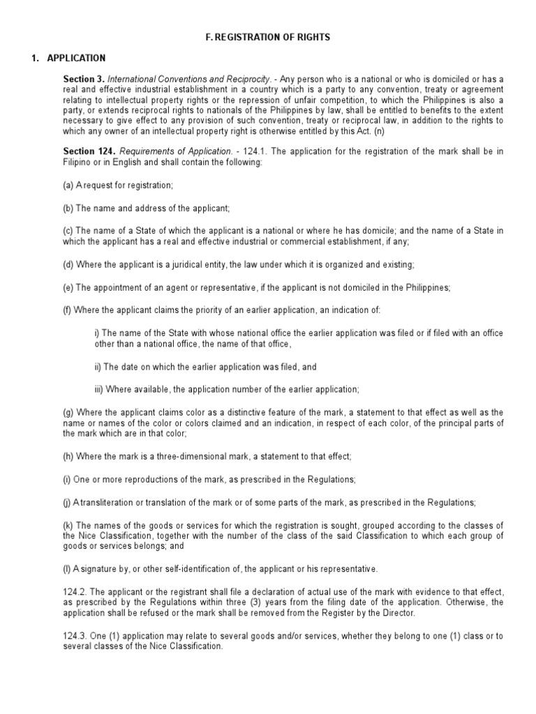 Provisions On Registration of Rights | PDF | Glossary Of Patent Law ...
