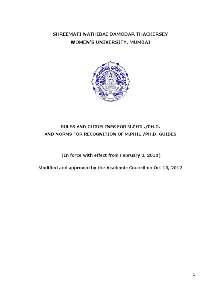 Mphil Phd Guidelines Pdf Doctor Of Philosophy Thesis