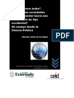 La "Primavera Árabe". ¿Podrían Las Sociedades Árabes Transitar Hacia Una Democracia de Tipo Occidental? Un Ensayo Desde La Ciencia Política