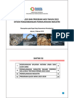 ISU STRATEGIS DAN PROGRAM AKSI TAHN 2015 DITJEN PENGEMBANGAN PERWILAYAUHAN INDUSTRI