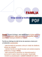 SOCIOLOGIE - FAMILIA SCOALA POSTLICEALA HIPPOCRATE