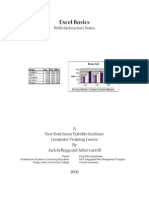 Excel Basics: With Instructor's Notes