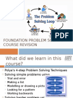 Foundation Problem Solving: Course Revision