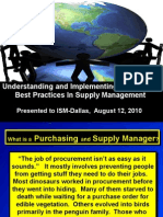 Best Practices in Supply Management