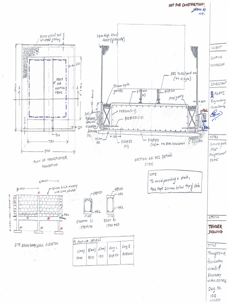 Structural Drawing of a Transformer
