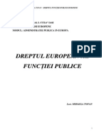 III Dreptul Functiei Publice Europene