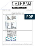 Iit Ashram: Guj - Board Pattern Test-5