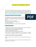 Sistema Nacional de Presupuesto: definición, conformación y principios