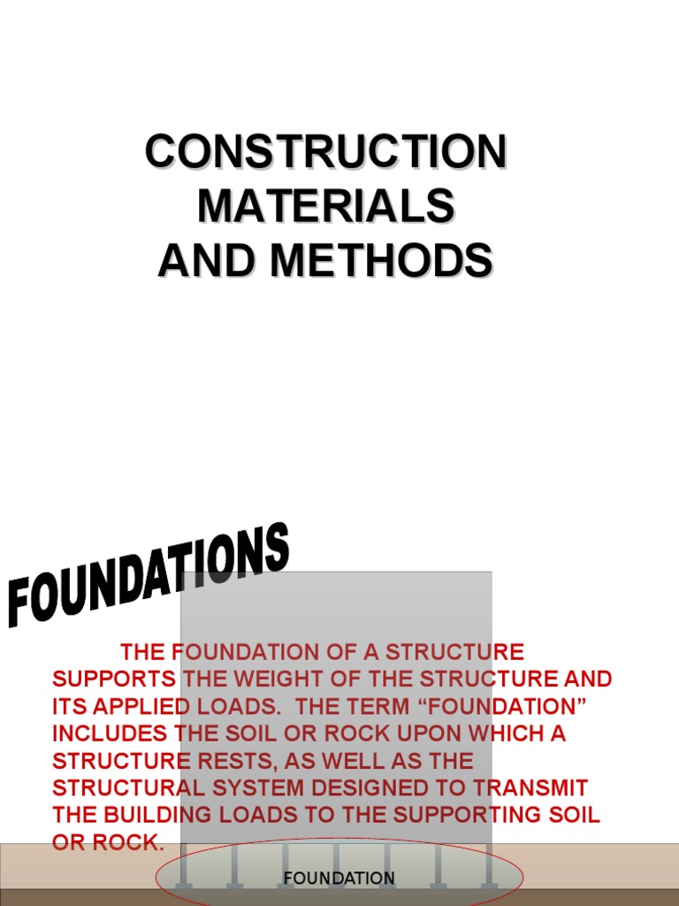 Construction Materials and Methods PDF Deep Foundation Welding