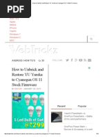 Download How to Unbrick and Restore YU Yureka to Cyanogen OS 11 Stock Firmware by ram SN268240383 doc pdf