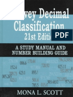 Dewey Decimal Classification 21st Edition A Study Manual and Number Building Guide