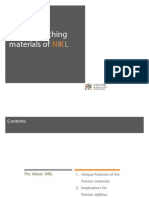 Utilizing Korean Teaching Matrials of Nikl Ji Min Gu