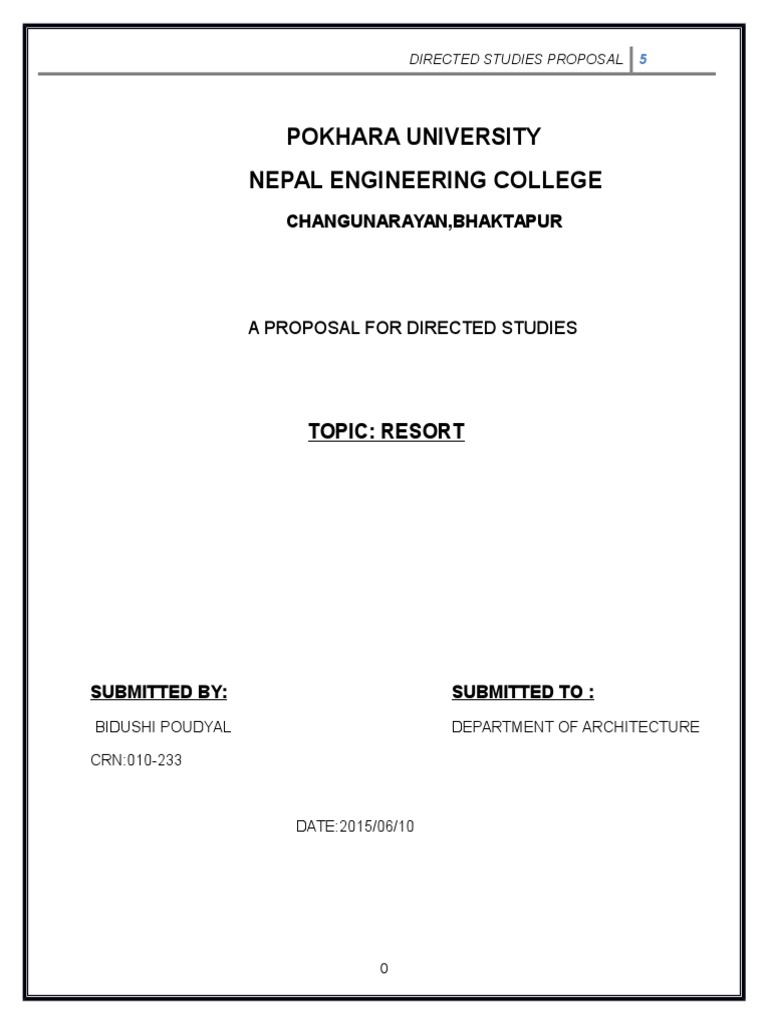 Resort Design Proposal Overview | PDF | Resort | Tourism