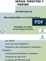 Evolucion Del Mercado de Biocombustibles en La Argentina